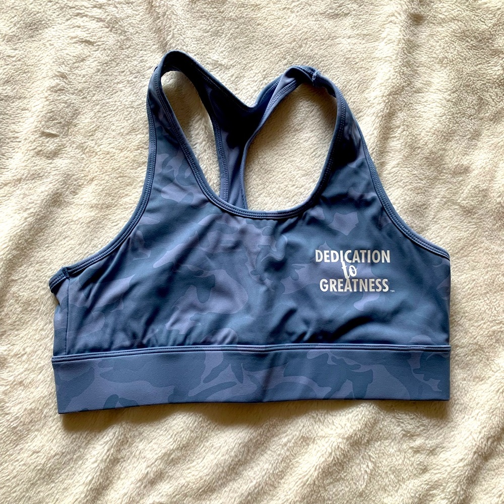 I AM XELLENCE Camo Sports Bra Large